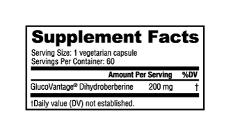 NutraBio Berberine Advanced 60 Vegetable Capsules